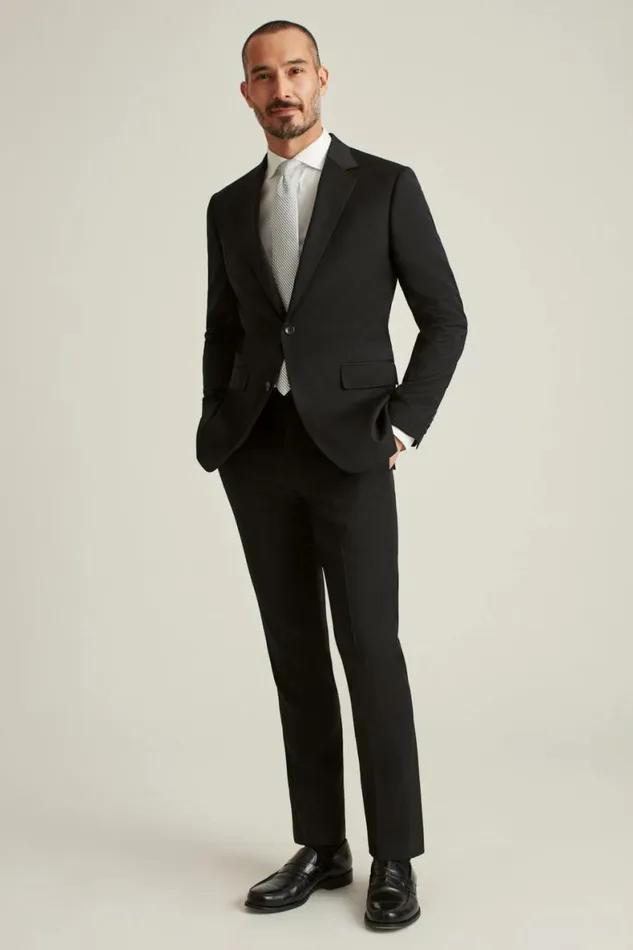 Men Jetsetter Wool Blazer Black Bonobos Blazers and Sport Coats