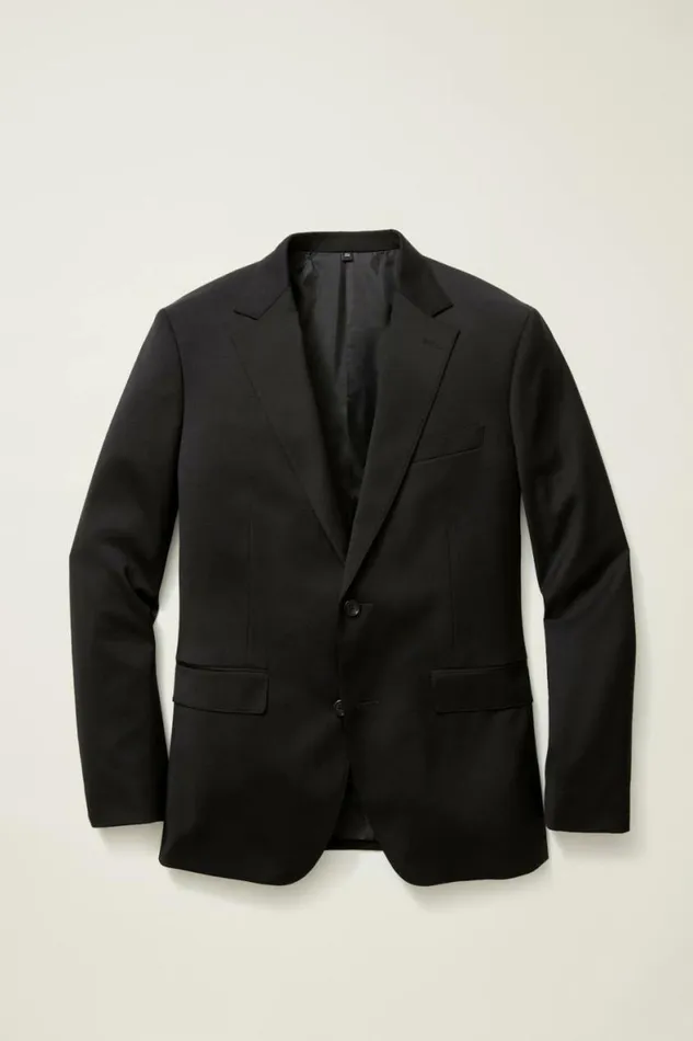 Men Jetsetter Wool Blazer Black Bonobos Blazers and Sport Coats