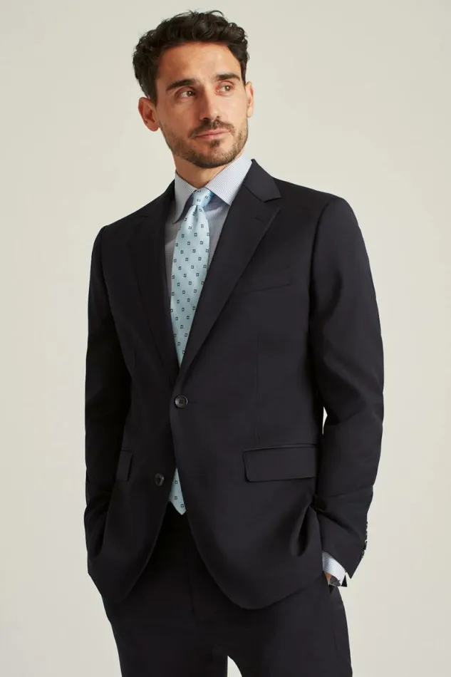 Men Jetsetter Wool Blazer Navy Bonobos Blazers and Sport Coats