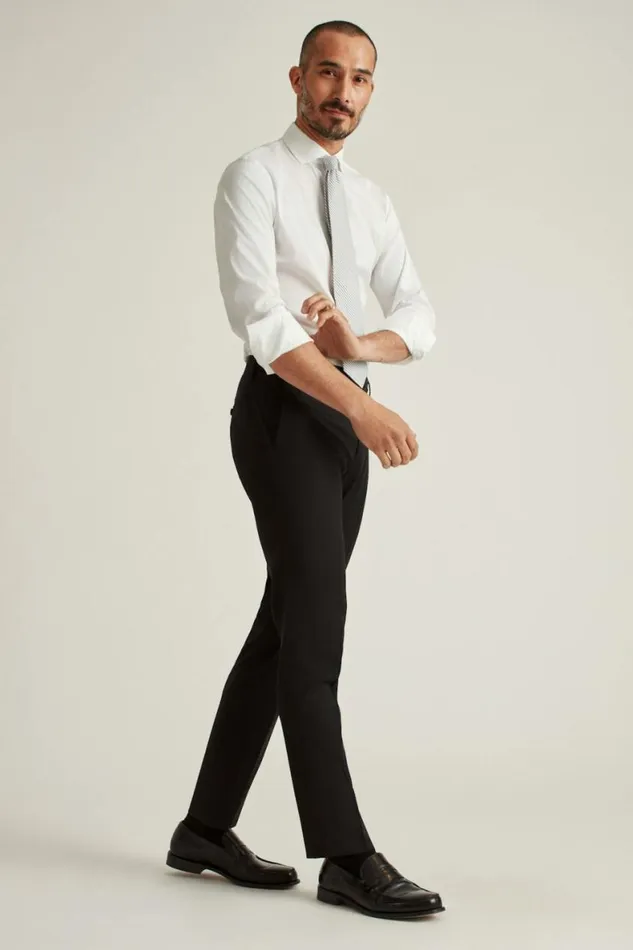 Men Jetsetter Wool Dress Pant Black Bonobos Dress Pants