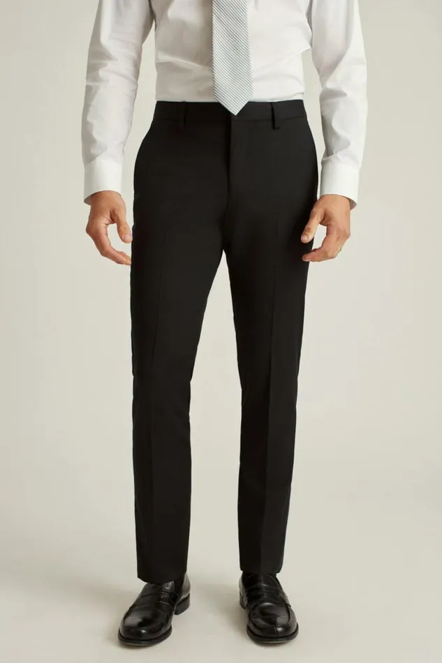 Men Jetsetter Wool Dress Pant Black Bonobos Dress Pants