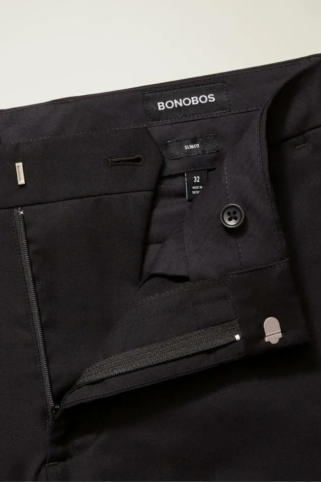 Men Jetsetter Wool Dress Pant Black Bonobos Dress Pants
