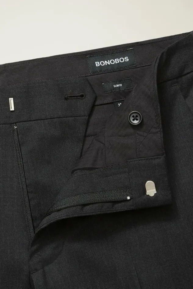 Men Jetsetter Wool Dress Pant Charcoal Bonobos Dress Pants