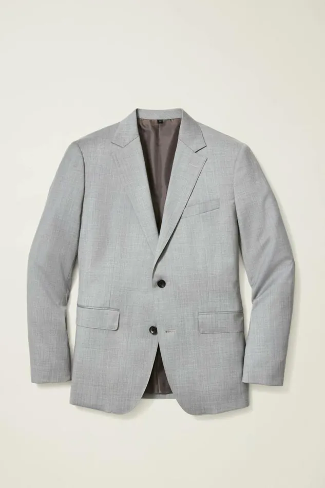 Men Jetsetter Wool Suit Light Grey Bonobos Suits
