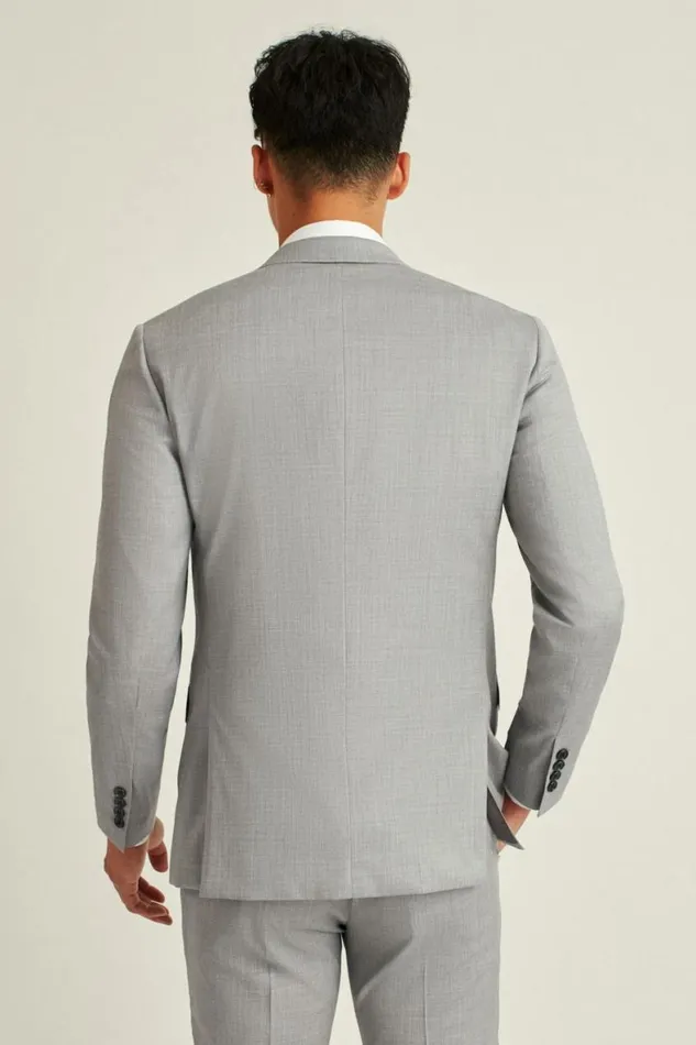 Men Jetsetter Wool Suit Light Grey Bonobos Suits
