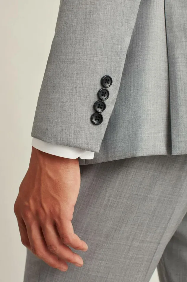 Men Jetsetter Wool Suit Light Grey Bonobos Suits