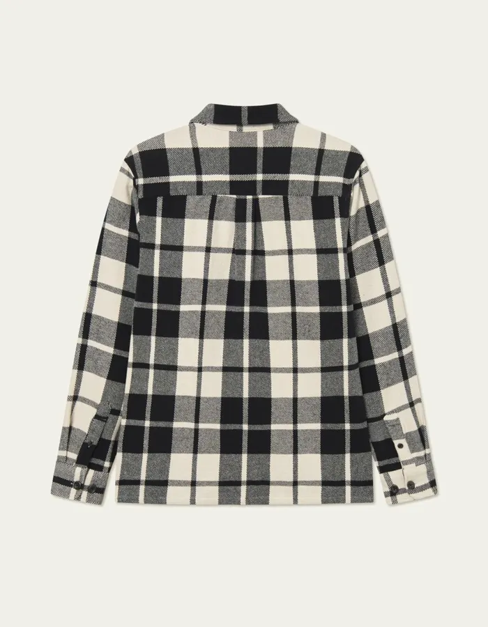 Men Joseph Check Overshirt 8211 BlackIvory Les Deux ShirtsOvershirts