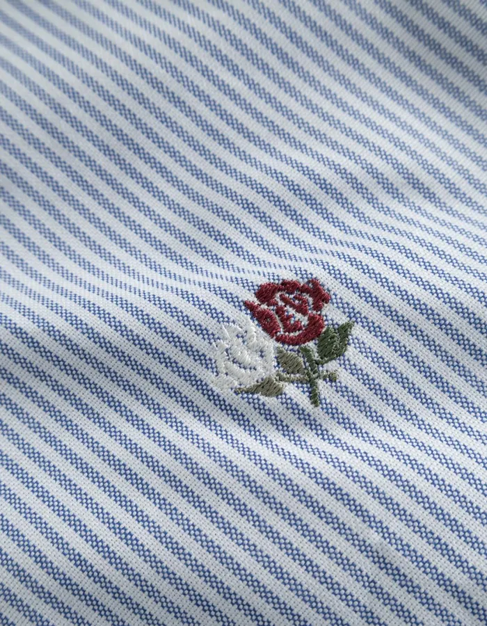 Men Kent Oxford Shirt 20 8211 Light BlueWhite Les Deux ShirtsOvershirts