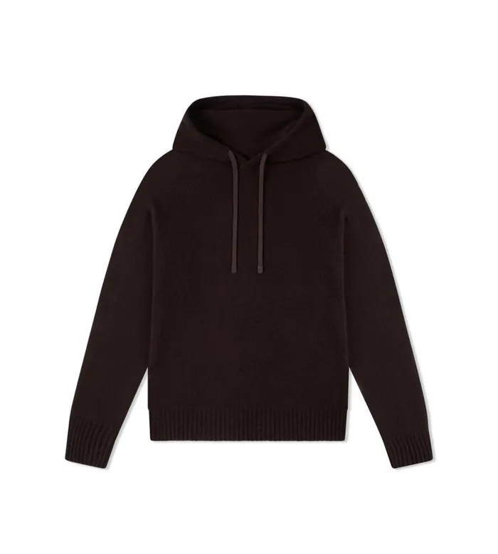 Men Knitwear Tom Ford Seamless Cashmere Hoodie Brown