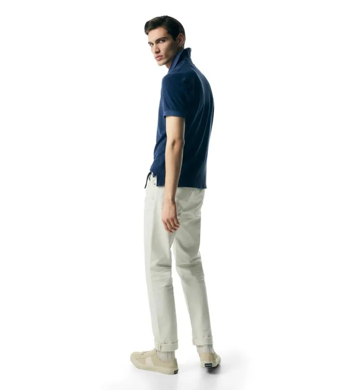 Men Knitwear Tom Ford Towelling Polo Midnight Blue Men Knitwear Tom Ford Towelling Polo Midnight Blue