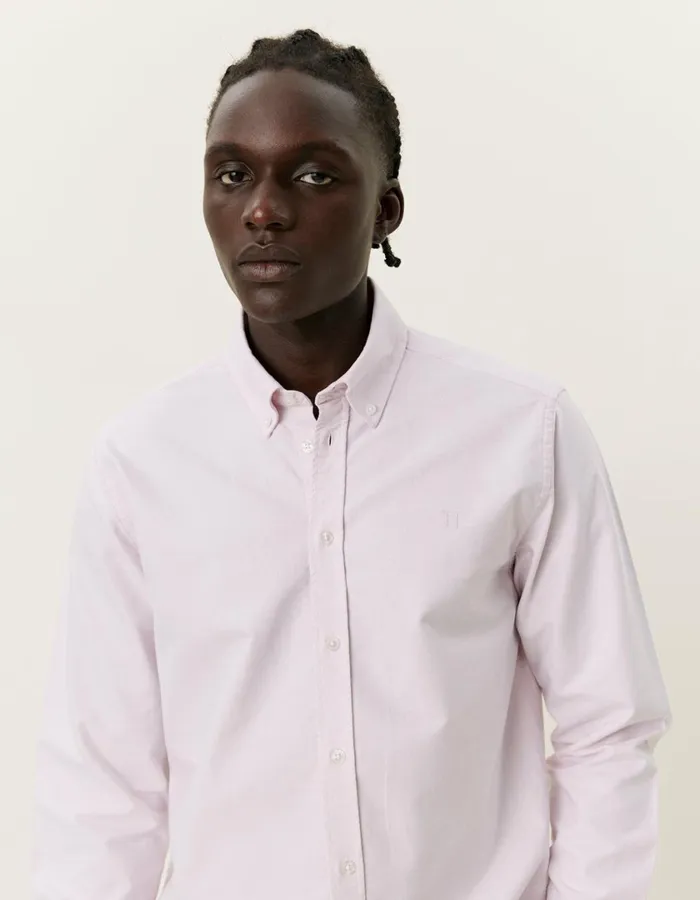 Men Konrad Oxford Shirt 8211 Seasonal 8211 Oyster Rose Les Deux ShirtsOvershirts