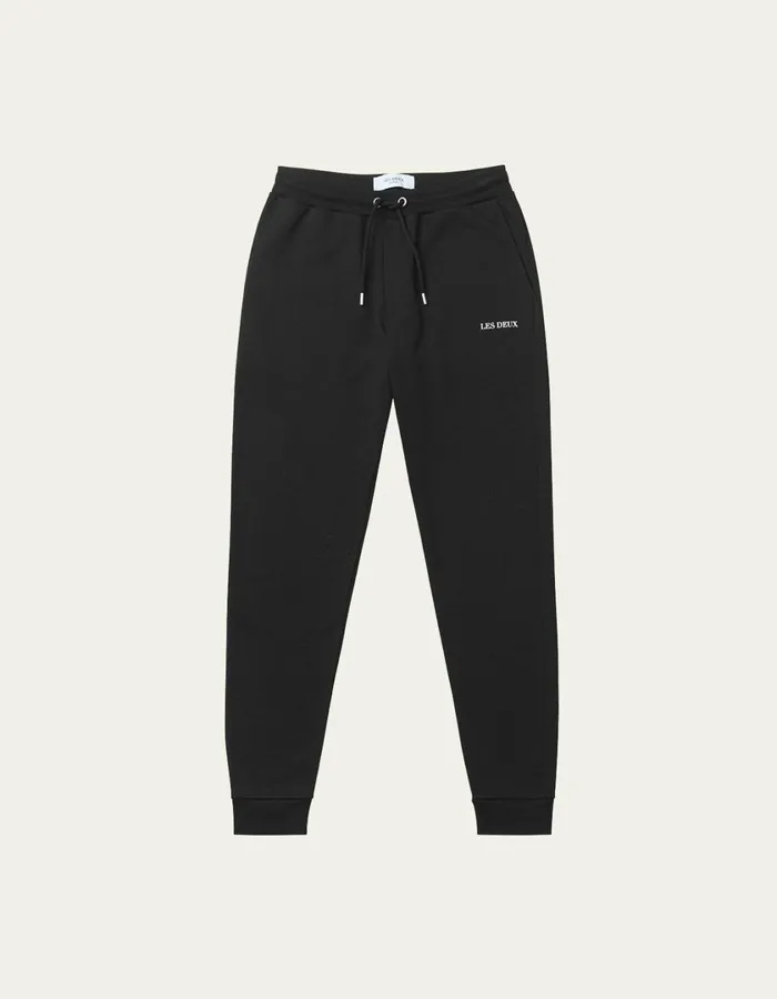 Men Lens Sweatpants 8211 BlackWhite Les Deux Pants