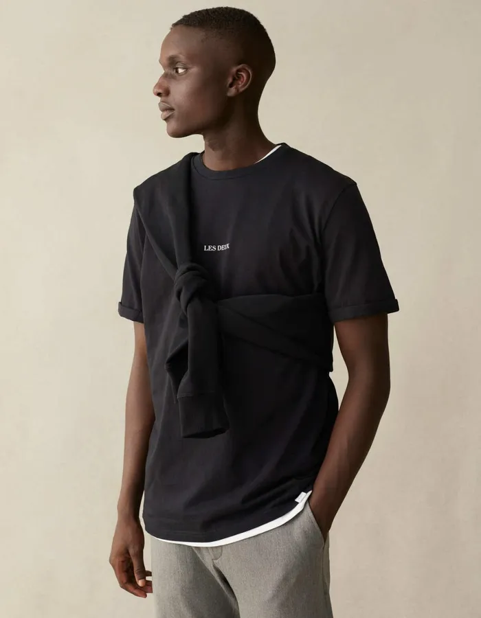 Men Lens TShirt 8211 BlackWhite Les Deux Tshirts