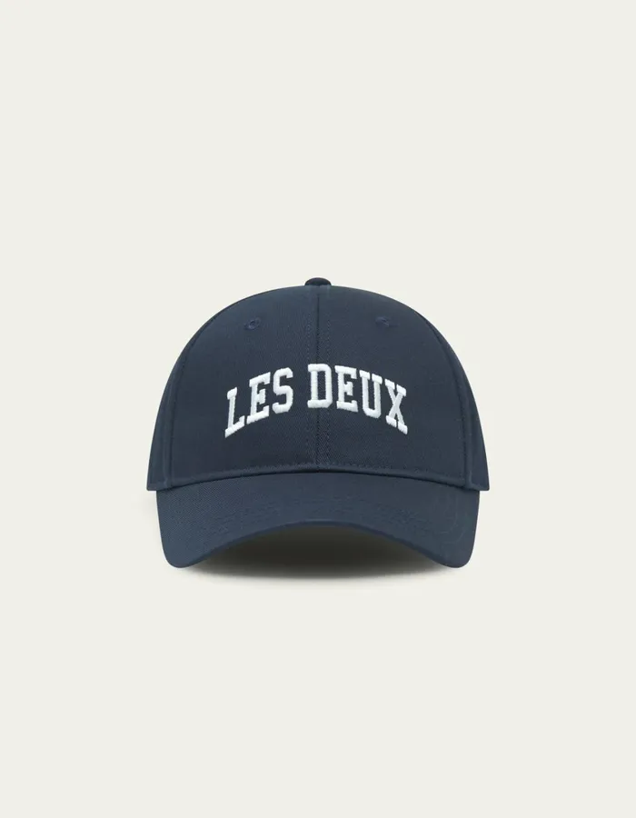 Men Les Deux 11 Baseball Cap 8211 Dark NavyWhite Les Deux CapsHats