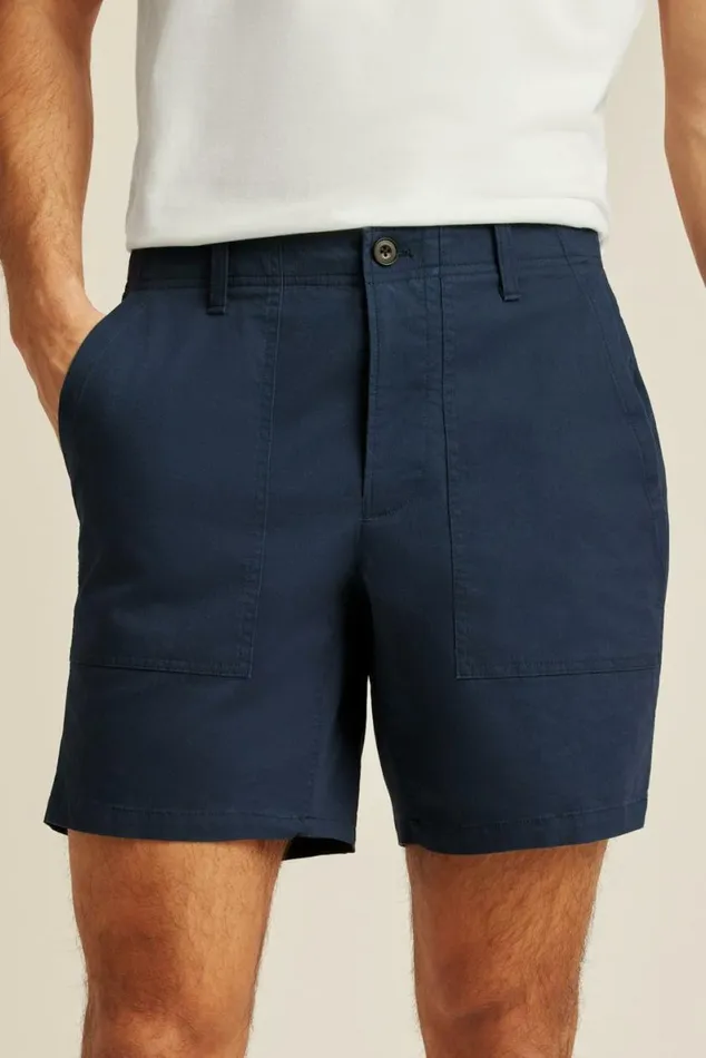 Men Lightweight Travel Short Maritime Blue Bonobos Chino Shorts