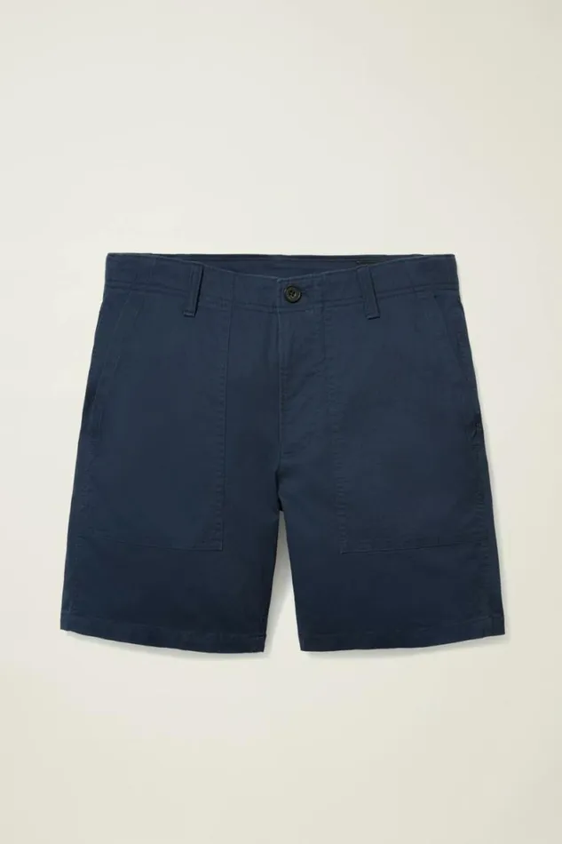 Men Lightweight Travel Short Maritime Blue Bonobos Chino Shorts