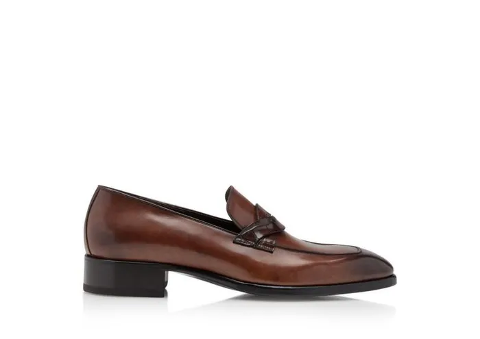 Men Loafers Tom Ford Elkan Twisted Band Loafers Mink