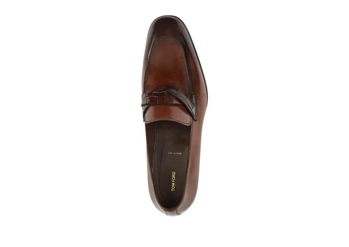 Men Loafers Tom Ford Elkan Twisted Band Loafers Mink Men Loafers Tom Ford Elkan Twisted Band Loafers Mink