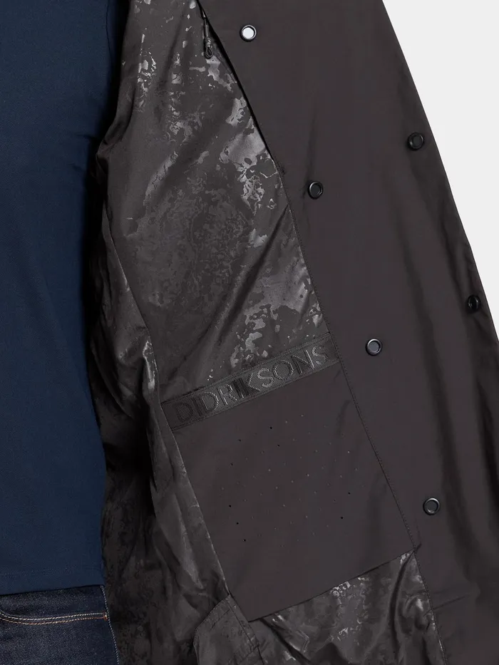 Men Ludvig Coat Black Didriksons Lightweight Jackets