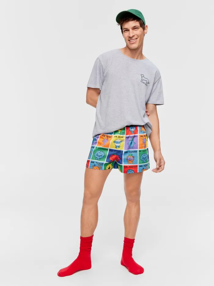 Men Mr Men Boxer Short Multi Peter Alexander Shorts