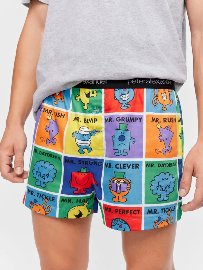 Men Mr Men Boxer Short Multi Peter Alexander Shorts
