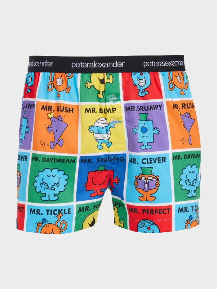 Men Mr Men Boxer Short Multi Peter Alexander Shorts