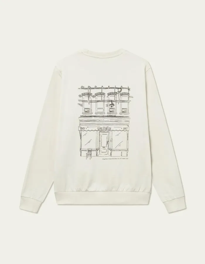 Men Neighborhood Sweatshirt 8211 IvoryBlack Les Deux HoodiesSweatshirts
