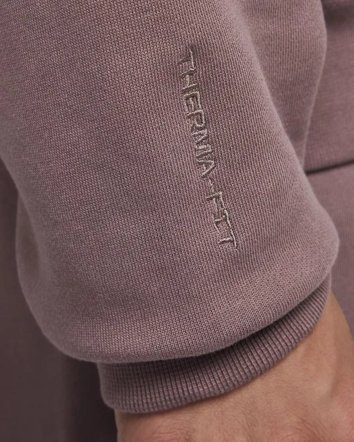 Men Nike Hoodies And Sweatshirts Sportswear ThermaFIT Tech Pack Plum Eclipseplum Eclipse