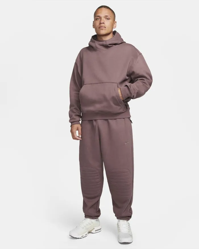 Men Nike Hoodies And Sweatshirts Sportswear ThermaFIT Tech Pack Plum Eclipseplum Eclipse