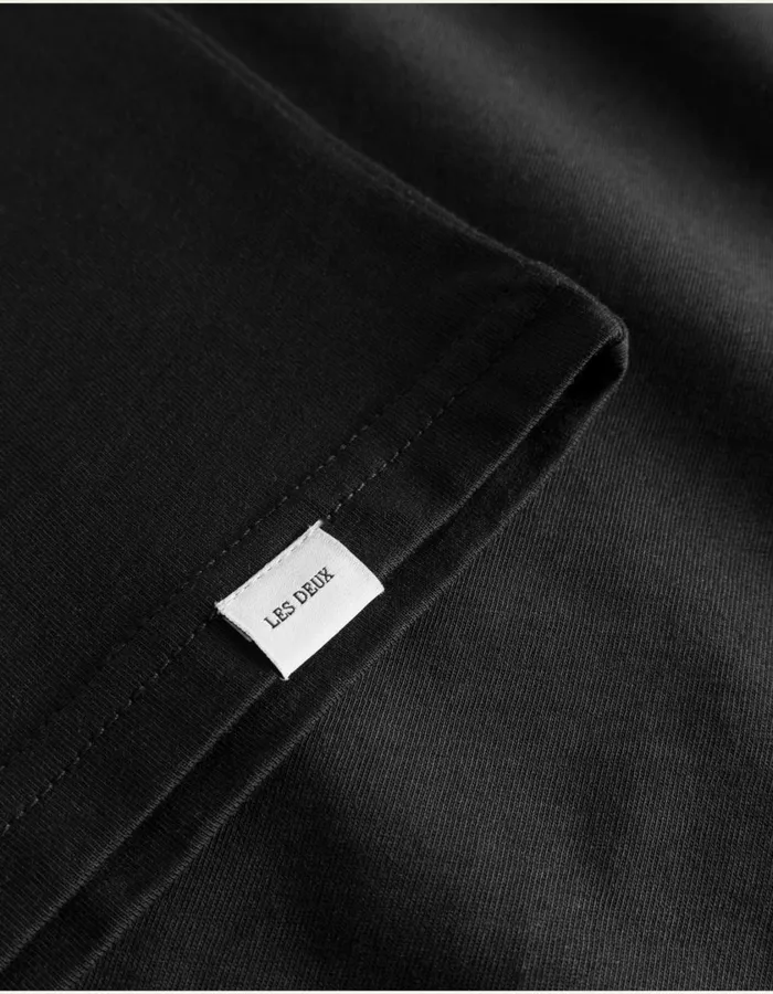 Men Norregaard LS TShirt Tonal 8211 BlackBlack Les Deux Tshirts