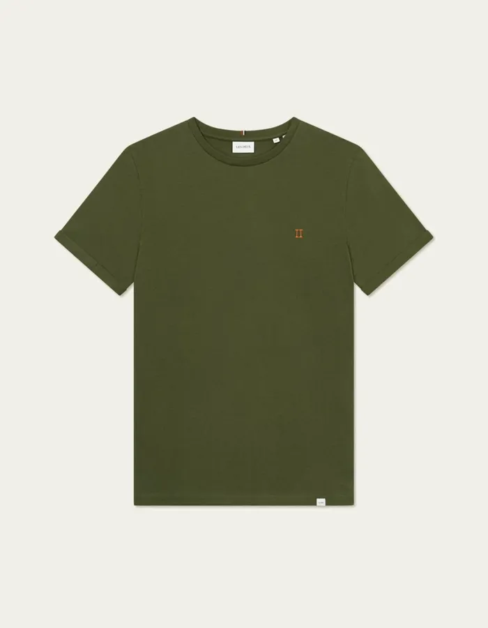 Men Norregaard TShirt 8211 Seasonal 8211 Chive GreenOrange Les Deux Tshirts