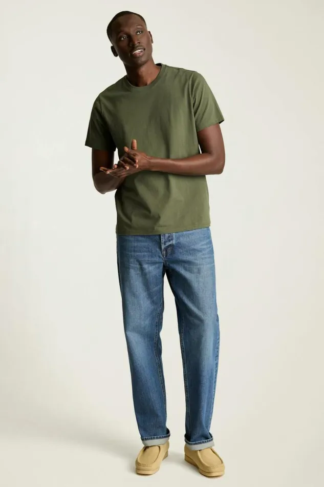 Men Organic Cotton Tee Dark Green Bonobos Short Sleeve Tees