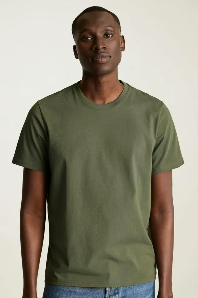 Men Organic Cotton Tee Dark Green Bonobos Short Sleeve Tees