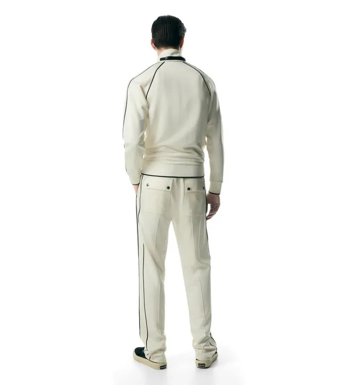 Men Outerwear Tom Ford Jersey Zip Through With Piping Men Outerwear Tom Ford Jersey Zip Through With Piping