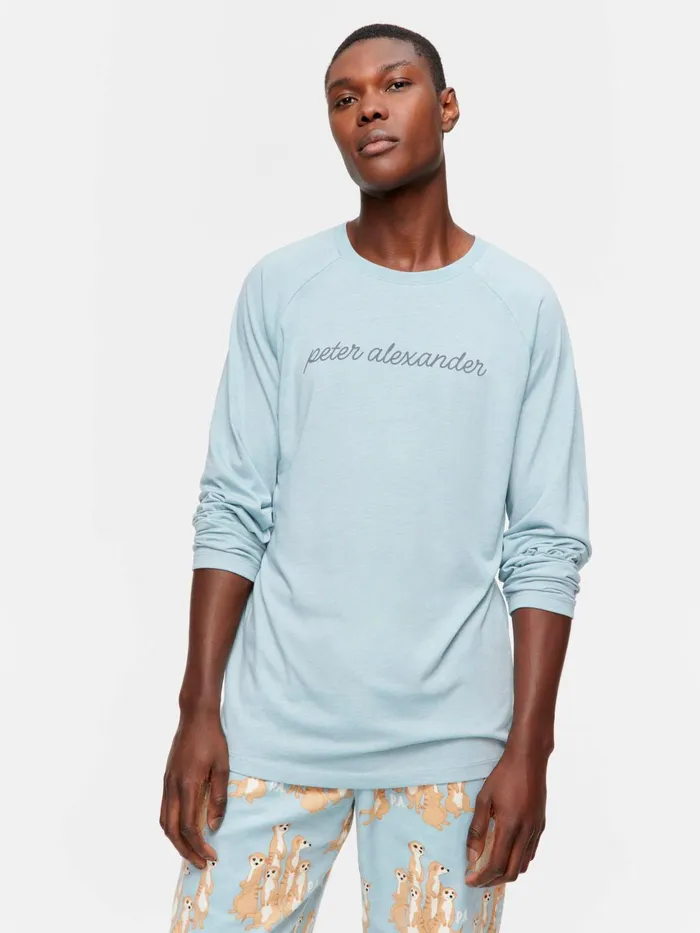 Men PA Long Sleeve Top Sage Peter Alexander Tops