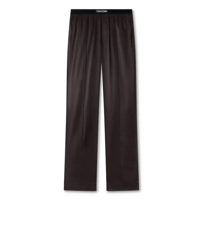 Men PAJAMA PANTS and LONG JOHNS Tom Ford Silk Pajama Pants Dark Brown