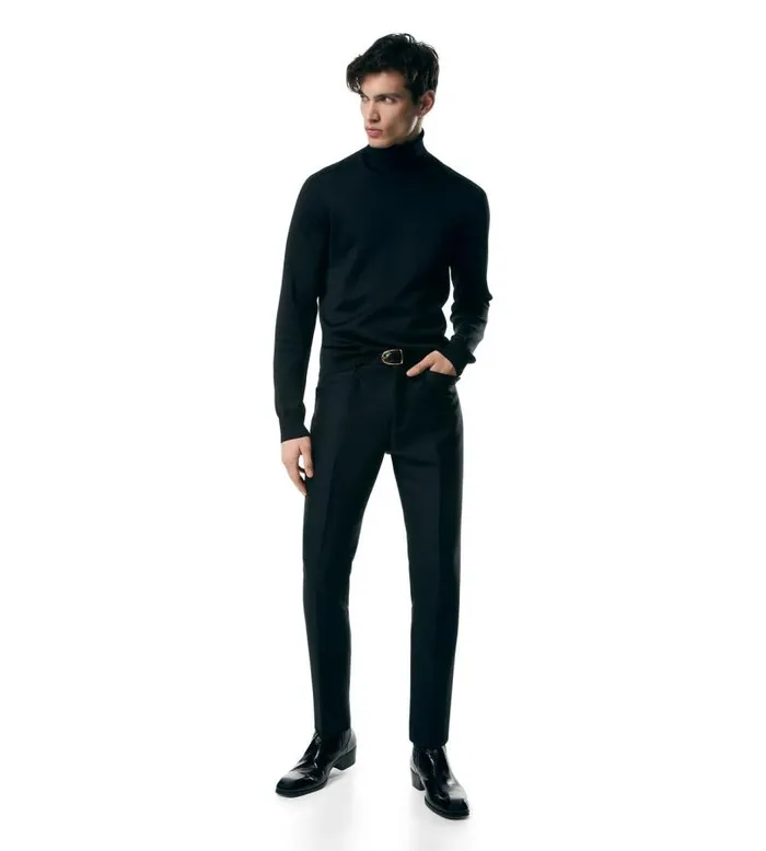 Men Pants and Shorts Tom Ford Techno Gabardine Atticus Western Pocket Trouser Black Men Pants and Shorts Tom Ford Techno Gabardine Atticus Western Pocket Trouser Black