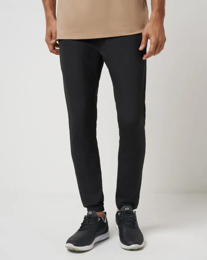 Men Pants TravisMathew OPEN TO CLOSE JOGGER Black