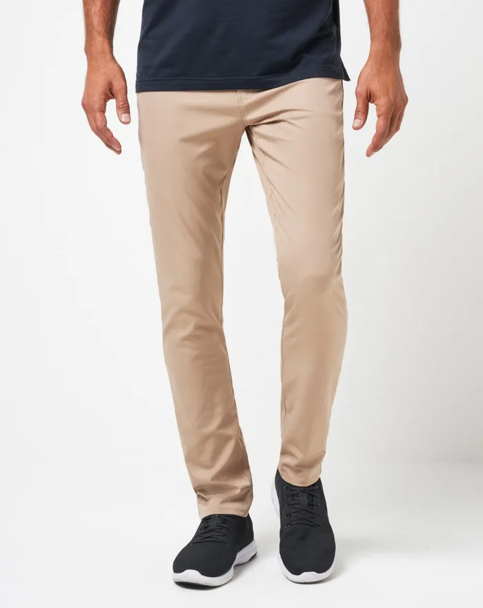Men Pants TravisMathew OPEN TO CLOSE PANT Khaki