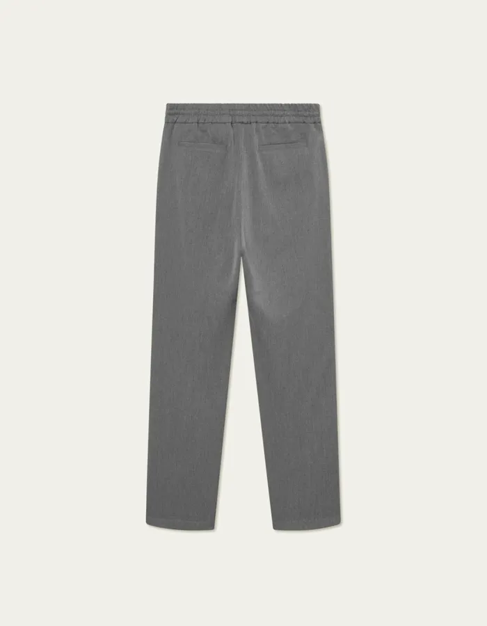 Men Patrick Drawstring Pants 8211 Grey Melange Les Deux Pants