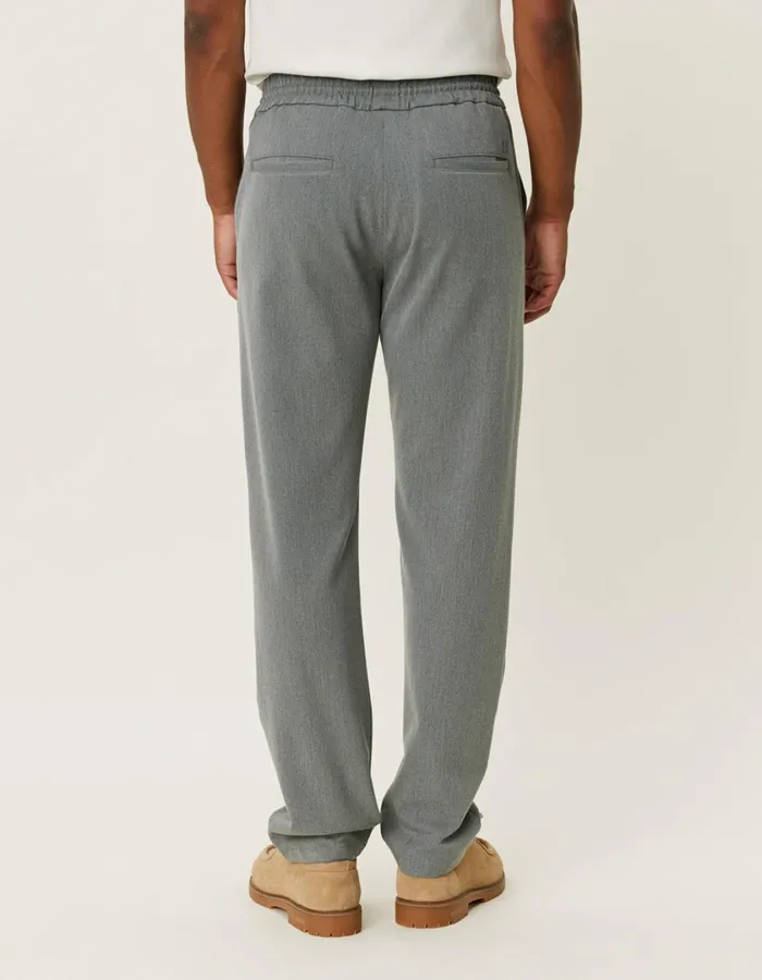 Men Patrick Drawstring Pants 8211 Grey Melange Les Deux Pants