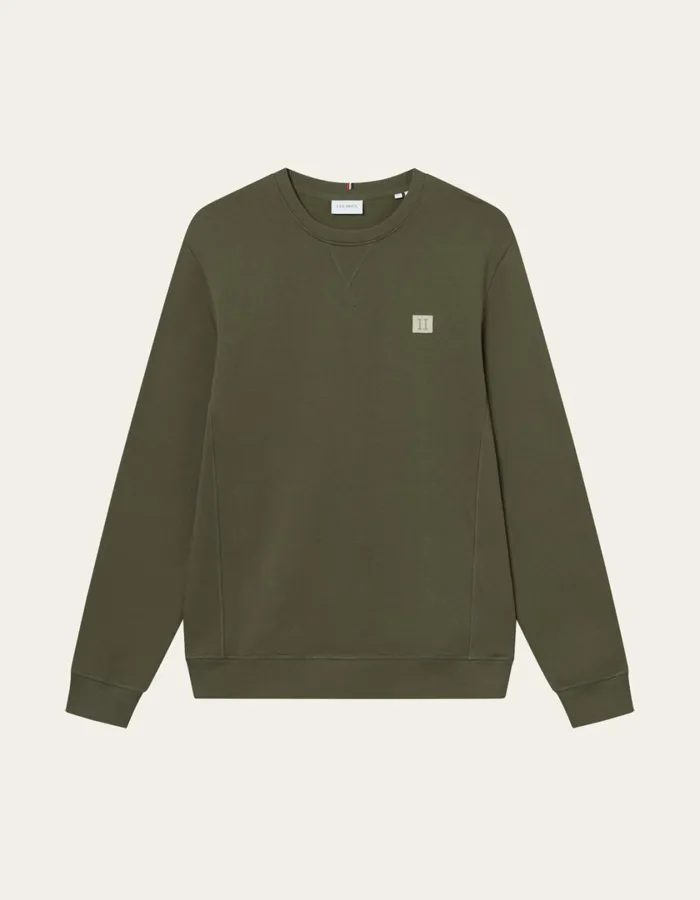 Men Piece Sweatshirt 8211 Olive NightIvory Les Deux HoodiesSweatshirts