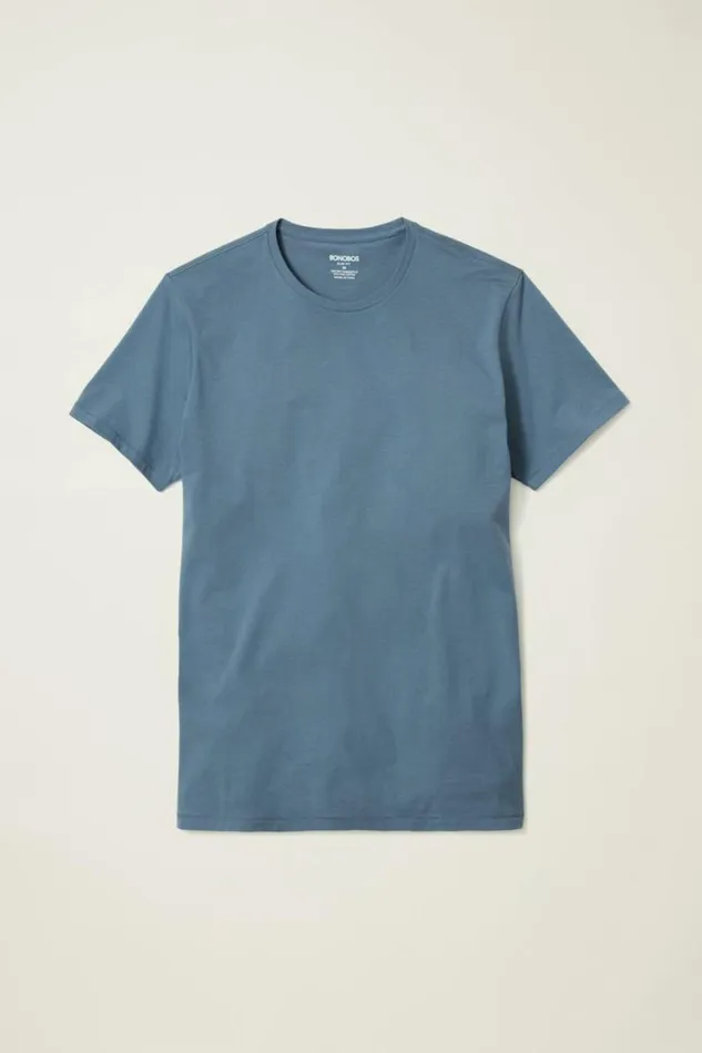 Men Pima Performance Tee Flint Stone Grey Bonobos Short Sleeve Tees