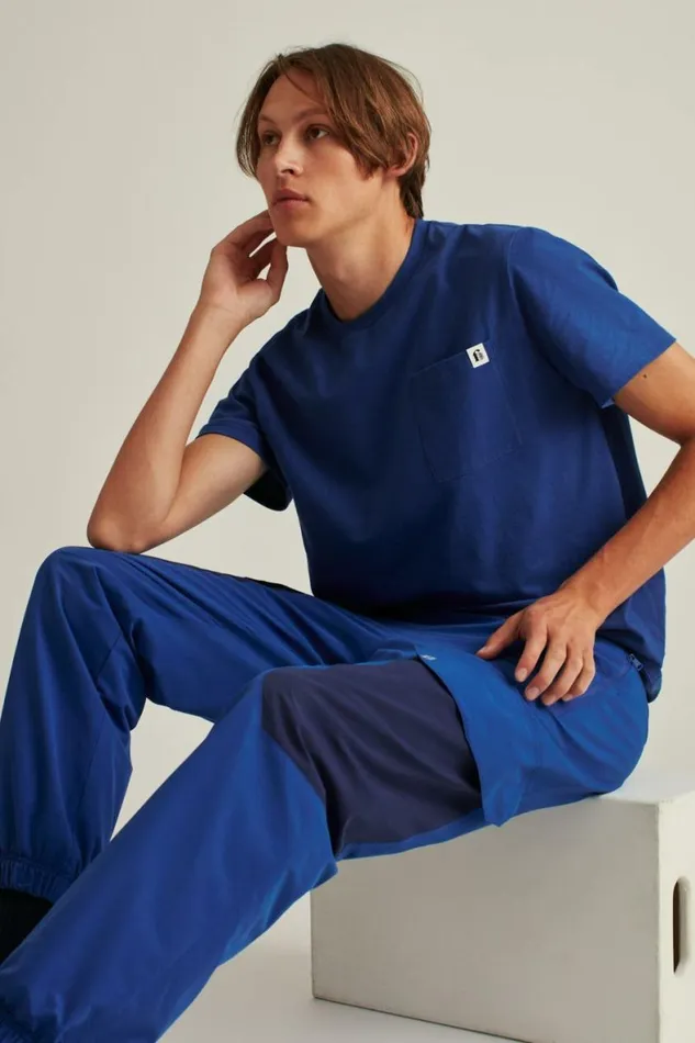 Men Polar Fleece Lined Pants Royal Blue Bonobos Joggers and Athleisure