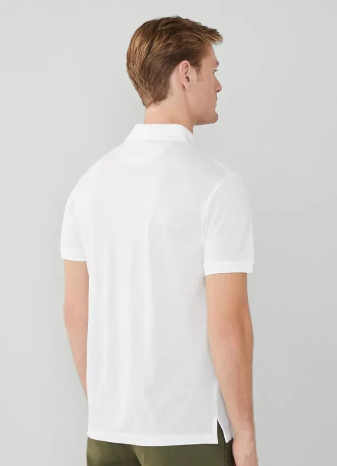 Men Polo Shirts Hackett London Classic Fit Polo Shirt White
