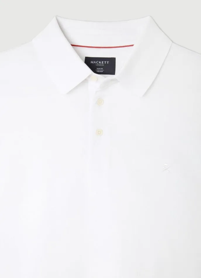 Men Polo Shirts Hackett London Classic Fit Polo Shirt White