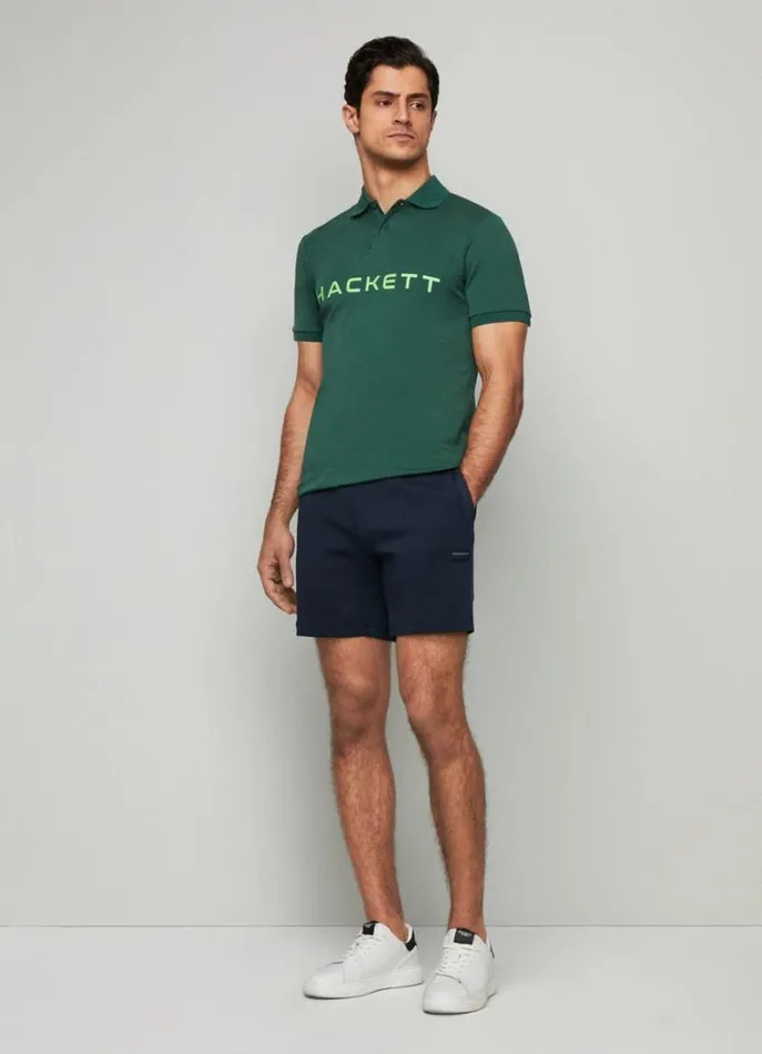 Men Polo Shirts Hackett London Slim Fit Stretch Polo Shirt Greengrey