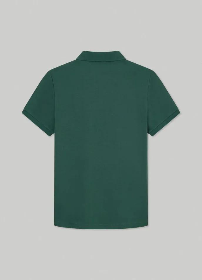 Men Polo Shirts Hackett London Slim Fit Stretch Polo Shirt Greengrey