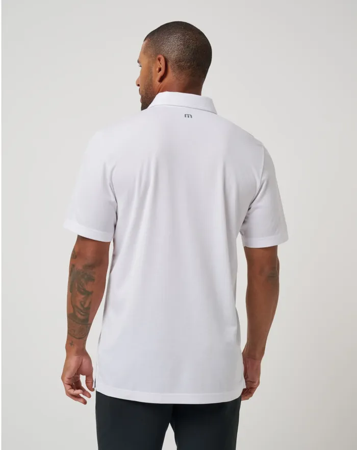 Men Polos TravisMathew BALTIMORE ORIOLES TOP RECRUIT POLO White