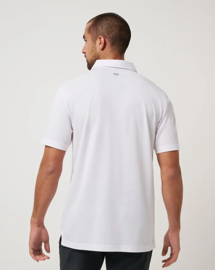 Men Polos TravisMathew NEW YORK METS TOP RECRUIT POLO White